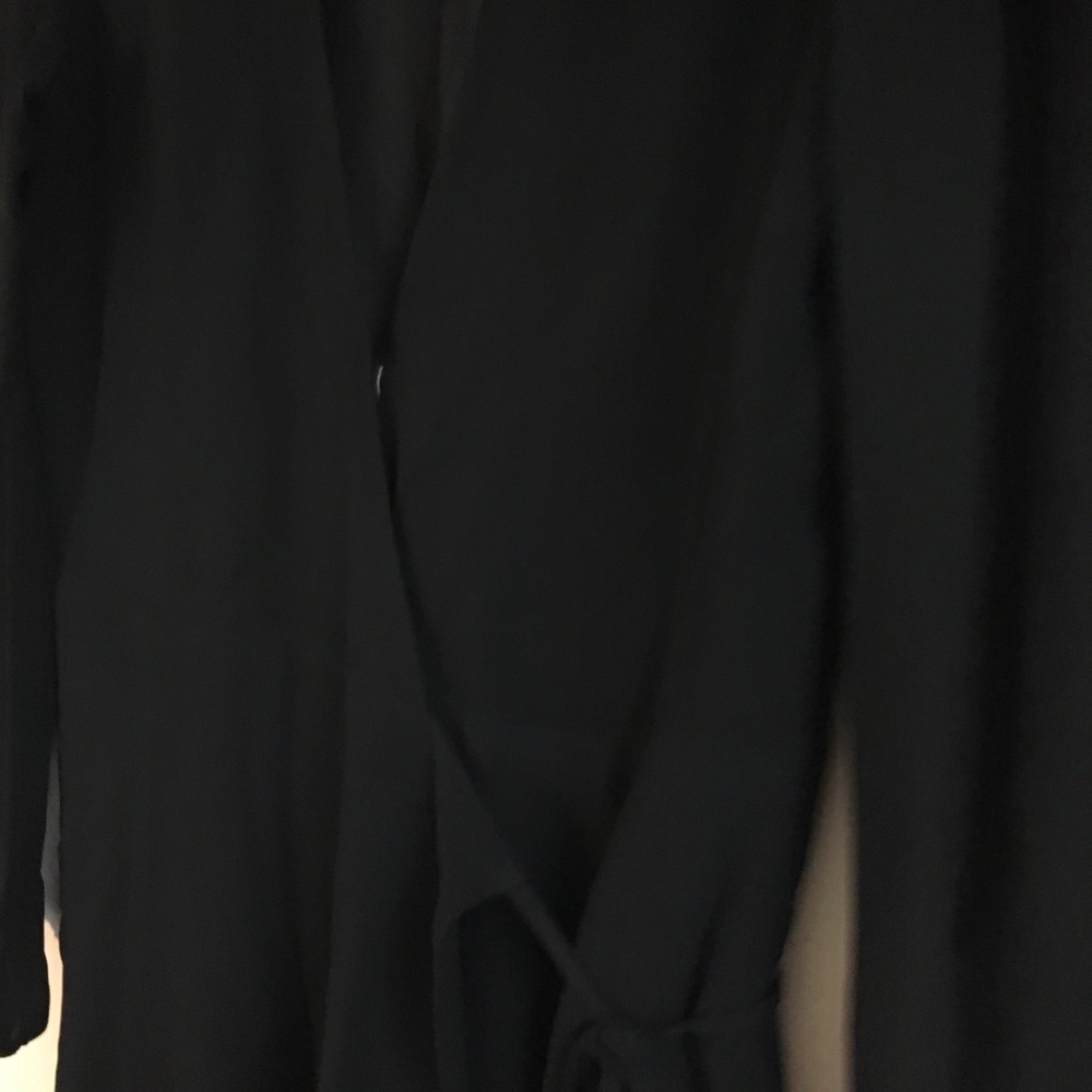 Reformation Mini Wrap Dress Size SP Black Party Cocktail Wedding Evening - Picture 5 of 15